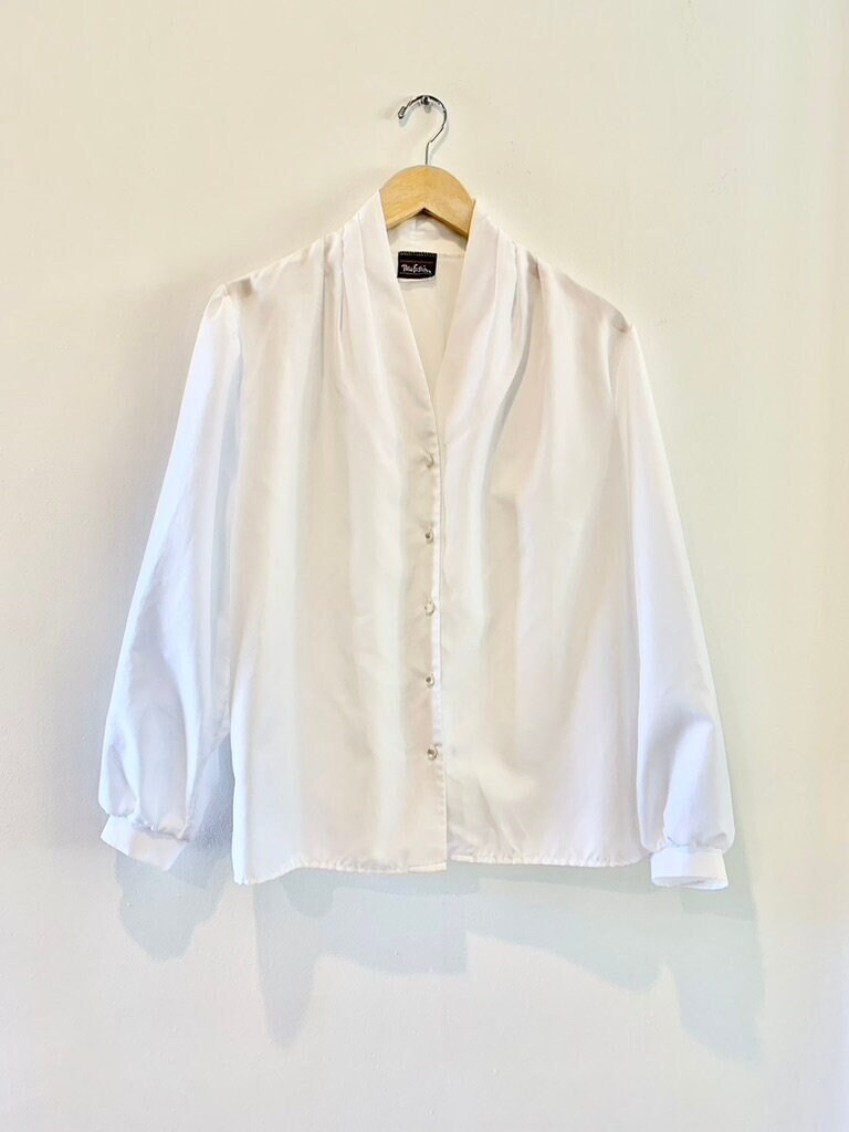 Dressy White Blouses - Etsy