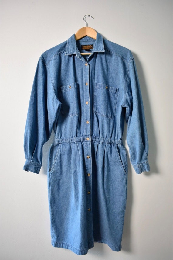 1980s Denim dress