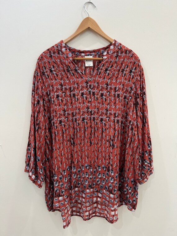 Vintage boho shirt size 2XL