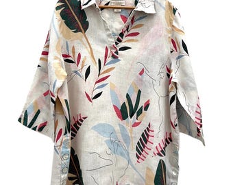 Vintage Linen Shirt by Cynthia Rowley size 1X