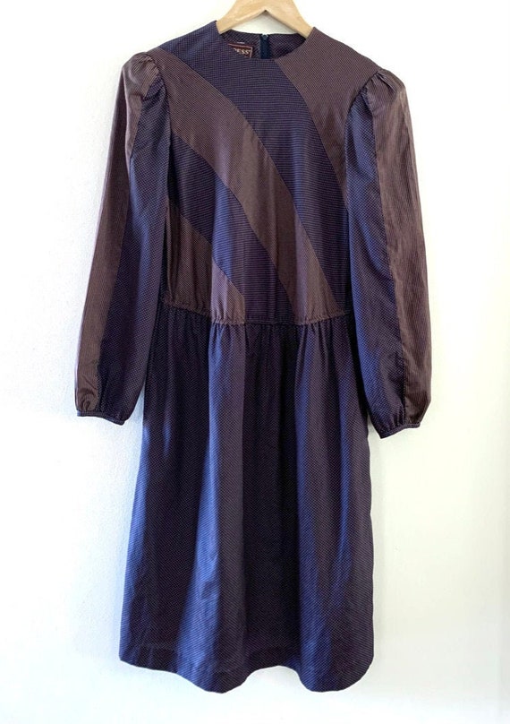 1980s polyester dress by JT Dress sz 14