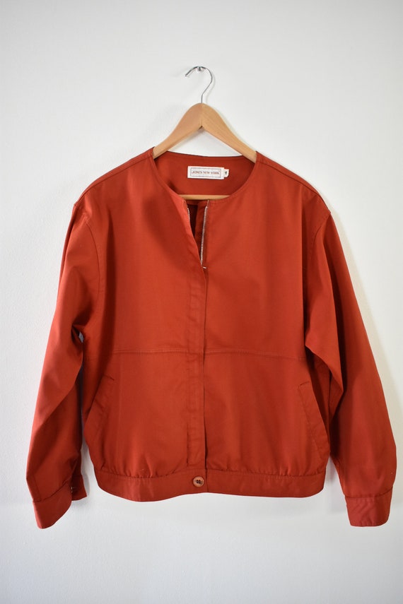 Rust red terracotta jacket | Etsy