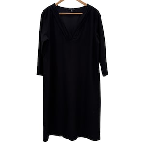 eileen fisher long sleeve tunic dress Eileen fisher black long sleeve tunic dress with pockets size small