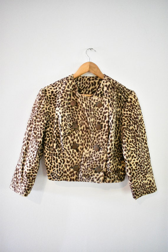 Vintage animal print jacket