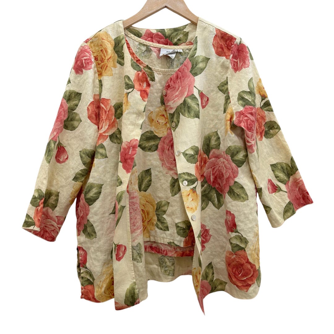 Vintage Harmony Linen Long Shirt