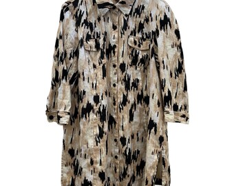 Vintage Linen Shirt Tunic by Style&Co. Size 16