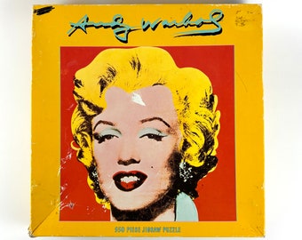 Vintage Unopened Andy Warhol Marilyn Monroe Puzzle 550 Pieces