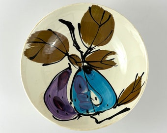 Vintage Vera Neumann Forbidden Fruit Bowl 6.75 inches