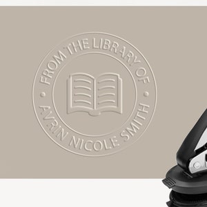 Prägedrucker, Buchpräger, Bibliothekspräger, Benutzerdefinierte Prägedrucker, Bücher, Persönliche Bibliothek, personalisiertes Geschenk, Lesegerät, Prägedruck, Prägedruck, Ex Libris
