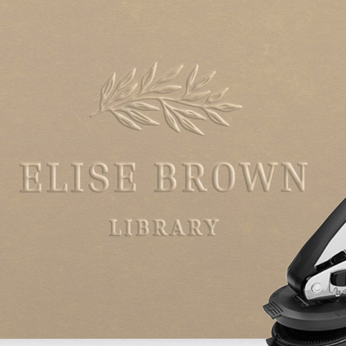 Library Embosser 38 Personalized Custom Gift Embossing Etsy
