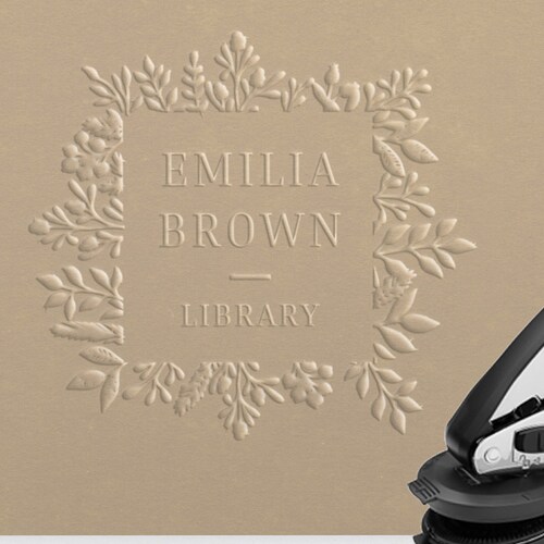 Personalized Book Embosser 10 Designs Ex Libris Custom Etsy