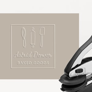 Benutzerdefinierte Embosser, Logo Embosser, Backen Logo Embosser, Logo Stempel, Bäckerei Logo, personalisierte Embosser, Schneebesen Nudelholz Spachtel