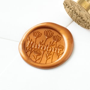 L'amour Botanische Wax Seal Stamp, Wings Wax Seal Stamp, Sealing Wax, Wedding Wax Seal, Cupid Seal, Love Wax Seal, Uitnodiging Seal, Wax Stamp