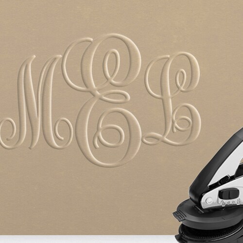 Custom Monogram Embosser Personalized Embosser Wedding Etsy