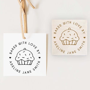 Timbro personalizzato, Timbro logo, Timbro aziendale, Timbro cucina, Scheda ricetta, Timbro menu, Timbro personalizzato, Timbro autoinchiostrante, Cupcake, Cottura