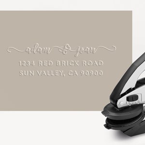 Embosser de pareja, Embosser de dirección de retorno, Embosser personalizado, Embosser de boda, Invitación de boda, Embossing, Logo Embosser, Regalo de inauguración de la casa