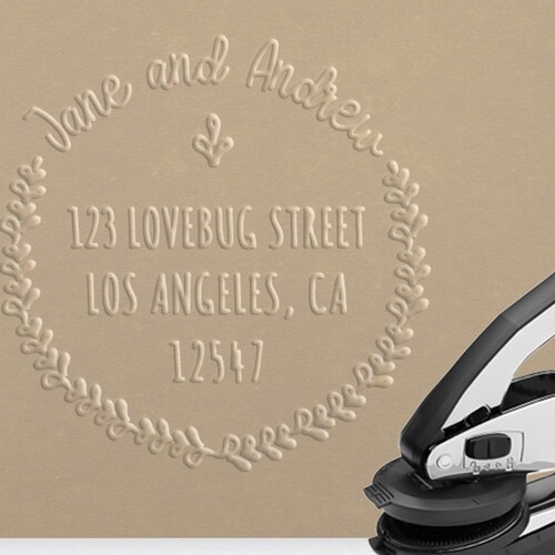 Embosser Address Embosser Personal Embosser Housewarming Etsy