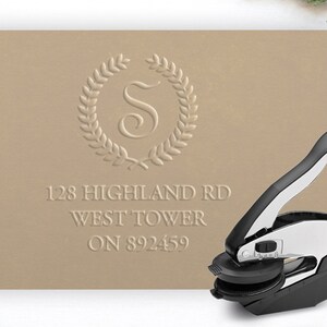 embosser laurel wreath