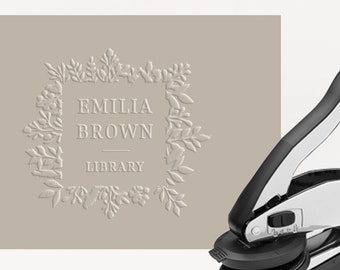 Embosser, Book Embosser, Library Embosser, Custom Embosser, Books, Personal Library, Personalized Gift, Reader, Emboss, Embossed, Ex Libris