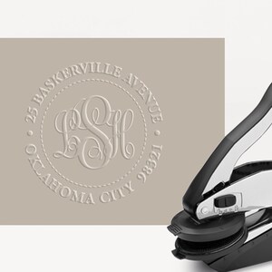 Monogram Embosser, Adres Embosser, Custom Embosser, Huwelijksuitnodiging, Housewarming Gift, Embosser Seal, Retouradres, Reliëf