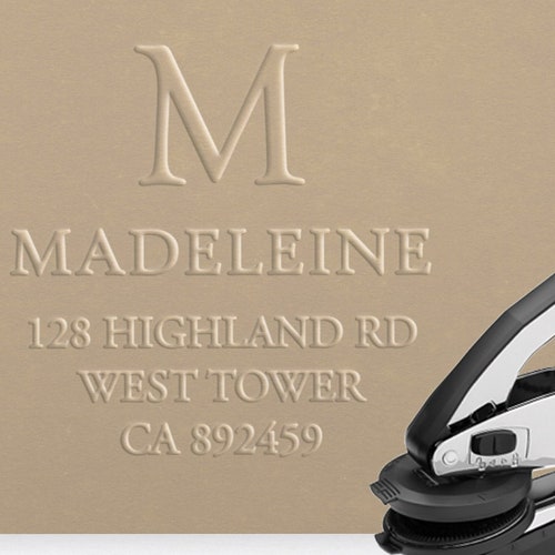 Embosser Return Address Embosser Custom Embosser Name Etsy