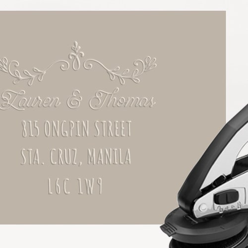 Embosser Return Address Embosser Custom Embosser Wedding Etsy
