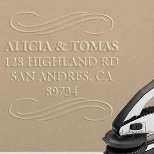 Embosser Address Embosser Personal Embosser Housewarming Etsy