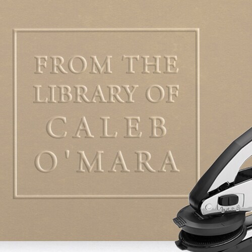 Ex Libris Embosser Custom Library Embosser Personalized Etsy