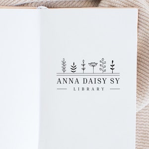 Book Stamp, Library Stamp, Rubber Stamp, Custom Stamp, Personalized Stamp. Self-Inking Stamp, Personalized Gift, Book Label, Ex Libris Stamp