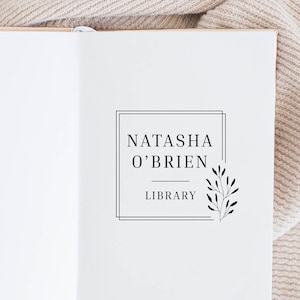 Book Stamp, Library Stamp, Rubber Stamp, Custom Stamp, Personalized Stamp. Self-Inking Stamp, Personalized Gift, Book Label, Ex Libris