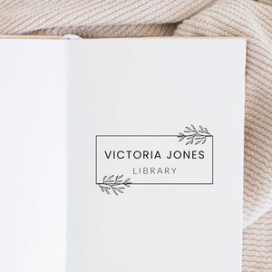 Buchstempel, Bibliotheksstempel, Stempel, Stempel, Personalisierter Stempel. Selbstfärbender Stempel, personalisiertes Geschenk, Buchetikett, Ex Libris Stempel