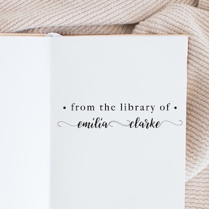 Sello de libro, sello de biblioteca, sello de goma, sello personalizado, sello personalizado. Sello autoentintable, regalo personalizado, etiqueta de libro, sello Ex Libris