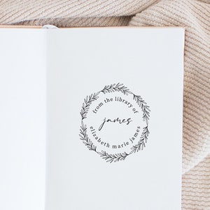 Book Stamp, Custom Stamps, Library Stamp, Ex Libris Stamp, Personalized Gift, Book Label, Custom Stamps, Self-Inking Stamp, Rubber Stamp