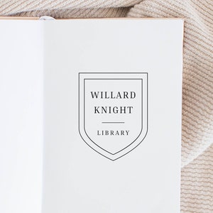 Bibliotheekstempel, aangepaste stempel, gepersonaliseerde stempel, gepersonaliseerd geschenk, rubberen stempel, zelfinktende stempel, logostempel