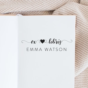 Book Stamp, Library Stamp, Rubber Stamp, Custom Stamp, Personalized Stamp. Self-Inking Stamp, Personalized Gift, Book Label, Ex Libris Stamp