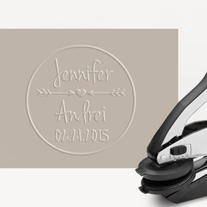 Embosser - Custom Embossing Seal - Name Embosser - Personalized Embosser - Wedding Embosser - Save the Date Embosser