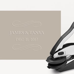 Embosser, Hochzeit Embosser, Save the Date, Custom Embosser, Hochzeitseinladung, Dankeskarte, personalisiertes Geschenk, Logo Embosser, geprägt
