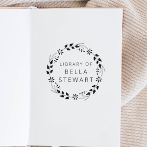 Book Stamp, Custom Stamps, Library Stamp, Ex Libris Stamp, Personalized Gift, Book Label, Custom Stamps, Self-Inking Stamp, Rubber Stamp