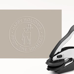 Custom Embosser, Rentier Embosser, Weihnachten Embosser, Frohe Feiertage, Frohe Weihnachten, geprägt, Logo Embosser, Emboss, personalisiertes Geschenk