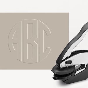 Embosser, Sello de relieve personalizado, Grabador de monograma, Grabador personalizado, Grabador personalizado, Grabado, Grabado en relieve, Regalo personalizado, Grabado de logotipo