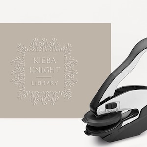 Embosser, Buch Embosser, personalisierte Embosser, benutzerdefinierte Embosser, geprägt, Emboss, individuelles Geschenk, Housewarming, Logo Embosser
