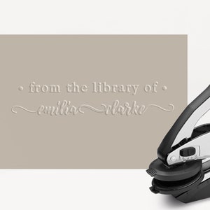 Embosser, Book Embosser, Library Embosser, Custom Embosser, Libri, Biblioteca personale, Regalo personalizzato, Lettore, Emboss, Embossed, Ex Libris