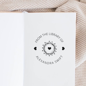 Timbro libro, Francobolli personalizzati, Timbro biblioteca, Biblioteca di famiglia, Regalo personalizzato, Etichetta libro, Francobolli personalizzati, Timbro autoinchiostrante, Timbro di gomma