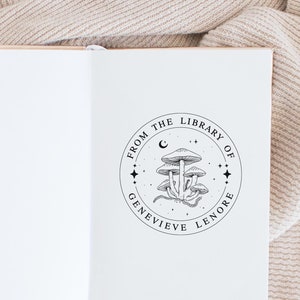Tampon de livre, Tampons personnalisés, Tampon de bibliothèque, Bibliothèque de famille, Cadeau personnalisé, Étiquette de livre, Tampons personnalisés, Tampon auto-encreur, Tampon en caoutchouc