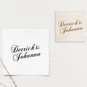 Self-Inking Stamp, Custom Stamp, Rubber Stamp, Wedding Stamp, Personalized Stamp, Logo Stamp, Name Stamp, Couple Stamp