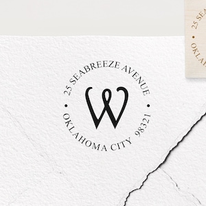 Adresstempel, aangepaste stempel, gepersonaliseerde stempel, gepersonaliseerd cadeau, rubberen stempel, zelfinktende stempel, logostempel, retouradres