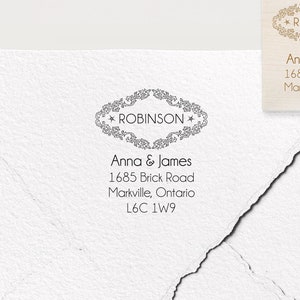 Sello de dirección, sello personalizado, sello personalizado, regalo personalizado, sello de goma, sello autoentintado, sello de logotipo, dirección de devolución