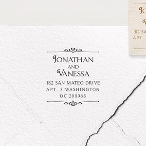 Sello de dirección, sello personalizado, sello personalizado, regalo personalizado, sello de goma, sello autoentintado, sello de logotipo, dirección de devolución