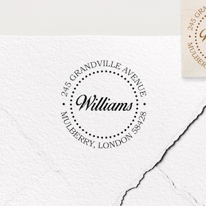 Sello de dirección, sello personalizado, sello personalizado, regalo personalizado, sello de goma, sello autoentintado, sello de logotipo, dirección de devolución