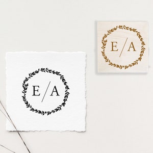 Aangepaste stempels, gepersonaliseerde stempel, aangepaste zelfinktende stempel, bruiloftsstempel, uitnodigingsstempel, kransstempel, initialenstempel, huwelijkscadeau